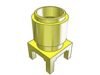 sma-j-p-h-st-mt1 Samtec SMA Series, Jack Surface Mount SMA Connector, 50Ω, Solder Termination, Straight Body