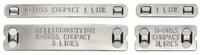 544-80201-mbml20x45-ss316-ml HellermannTyton M-Boss Cable Labels, 45mm Width, 20mm Height, 1000 Qty