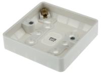 k2160-whi MK Electric Logic Plus White Gloss Back Box, BS, IP20, 1 Gangs, 87 x 87 x 16mm