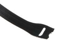 285-4578 RS PRO Cable Tie, Hook and Loop, 203.5mm x 12 mm, Black Fabric, Pk-25