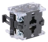 7049105 EAO 704 Series Contact Block for Use with 04 Series, 500V ac, 1NO + 1NC