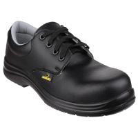 fs662-10 Amblers FS662 Unisex Black Toe Capped Safety Shoes, UK 10, EU 43