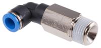qsll-12-10 Festo QS Series Elbow Threaded Adaptor, R 1/2 Male to Push In 10 mm, Threaded-to-Tube Connection Style, 190664