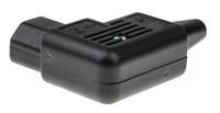 47840000 Schurter C15 Right Angle Cable Mount IEC Connector Socket, 15A, 250 V