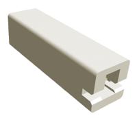 1-480417-0 TE Connectivity, FASTON .110 1 Way Nylon Crimp Terminal Housing, Natural