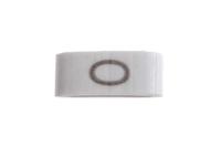 531-07875-hobs85-pvc-wh HellermannTyton HODS85 Slide On Cable Markers, Black on White, Pre-printed "O", 1.8 → 6.3mm Cable, 531-07875