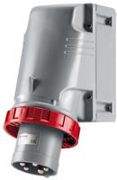 2456396t Scame IP67 Red Wall Mount 3P + E Industrial Power Plug, Rated At 63A, 415 V