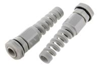 822-9616 RS PRO Grey Nylon Cable Gland, M12 Thread, 3mm min., 6.5mm max., IP68