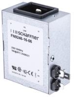 fn9246-16-06 Schaffner 16A, 250 V ac Male Panel Mount IEC Filter FN9246-16-06, Faston