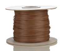 208-1107 RS PRO Brown 0.81mm² Hook Up Wire, 18 AWG, 16/0.25 mm, 305m, PVC Insulation