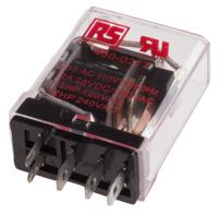 450-0217 RS PRO PCB Mount Power Relay, 110V ac Coil, 15A Switching Current, SPDT