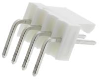 22-05-3041 Molex KK 254 Series Right Angle Through Hole Pin Header, 4 Contact(s), 2.54 mm Pitch, 1 Row, Unshrouded