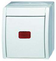 26016-sk-w-54 Busch Jaeger - ABB Rocker Light Switch, 2 Way, 1 Gang