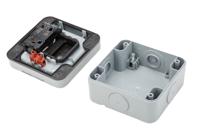 k56400gry MK Electric Grey Outdoor Light Switch, 1 Way, 1 Gang, Masterseal