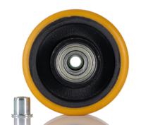 ftp-125x40-20-nl50 Tente Brown Polyurethane Corrosion Resistant Trolley Wheel, 800kg