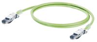 1173030050 Weidmuller, 5m Cat5, Green RJ45 to Male RJ45 Male, SF/UTP Shielded, Terminated PUR Sheath