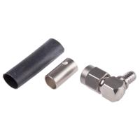 r125176001 Radiall, Plug Cable Mount SMA Connector, 50Ω, Crimp Termination, Right Angle Body