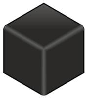 3842548722 Bosch Rexroth Black Polypropylene Corner Bracket Cap, 40 x 40R Strut Profile, 10mm Groove