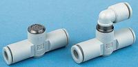 aq240f-04-04 SMC Exhaust Valve Connector, x 1 MPa, Tube, 4mm