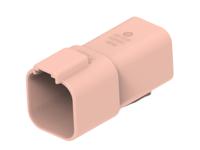 dt04-6p-te09 TE Connectivity, DT04-6P Automotive Connector Plug Brown Cable 6 Way, Cable Termination DT04-6P-TE09