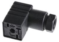 933138100-gds-207-black Hirschmann GDS 2P+E DIN 43650, Female Solenoid Valve Connector, , 250 V ac/dc Voltage