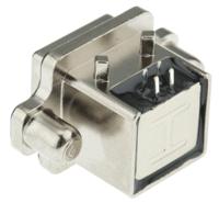 musbd11130 Amphenol Communications Solutions Right Angle, Through Hole, Socket- Single Port Type B USB Connector