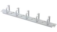 dn-97601 Digitus Grey Steel Cable Management Panel, 1U, 48.2 x 4.4 x 7.4cm