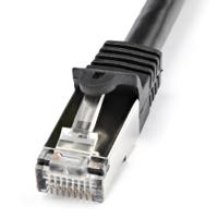 n6spat1mbk StarTech.com, 1m Cat6, Black RJ45 to Male RJ45 Male, S/FTP Shielded, Terminated PVC Sheath