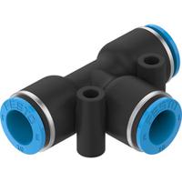 npqe-t-q10-e-f1a-p10 Festo NPQE-T Series Tee Tube-to-Tube Adaptor, Push In 10 mm to Push In 10 mm, Push-in Connection Style,