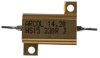 hs15-330r-j Arcol, 330Ω 15W Wire Wound Chassis Mount Resistor HS15 330R J ±5%