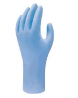 sho7500 Showa Blue Nitrile Disposable Gloves, Size M, 100 per Pack
