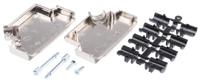 d45zk37-k MH Connectors MHD45ZK Series Zinc Angled D Sub Backshell, 37 Way, Strain Relief