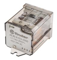 628280240300 Finder Flange Mount Power Relay, 24V ac Coil, 16A Switching Current, DPST
