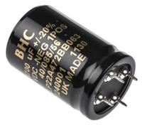 alp22a472bb063 KEMET 4700μF Aluminium Electrolytic Capacitor 63V dc, PCB Mount - ALP22A472BB063