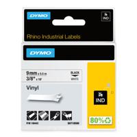 18443 Dymo Black on White Label Printer Tape, 5.5 m Length, 9 mm Width