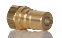 768-5822 RS PRO Brass Male Hydraulic Quick Connect Coupling, BSP 3/8 Male