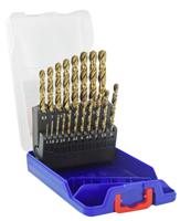 11455070015 Tivoly 19-Piece for Stainless Steel, 10mm Max, 1mm Min, HSS-Co Bits