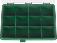 515-568 RS PRO 12 Cell Green PP Compartment Box, 32mm x 175mm x 143mm