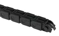 07100380 Igus 7, e-chain Black Cable Chain - Flexible Slot, W16.5 mm x D15mm, L1m, 38 mm Min. Bend Radius, Igumid G