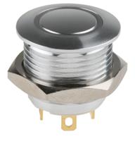 175-8583 RS PRO Illuminated Push Button Switch, Momentary, Panel Mount, 16mm Cutout, SPST, Green LED, 36V dc, IP67