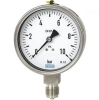 48793963 WIKA 3/4 in Analogue Pressure Gauge 10bar Bottom Entry 63mm Outside Diameter