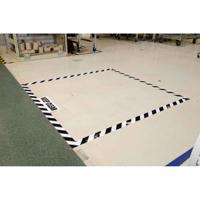 104349 Brady Black, White Rubber 30.48m Floor Tape, 0.2mm Thickness