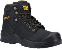 p724913 CAT P724913 Black Steel Toe Capped Unisex Safety Boots, UK 9, EU 43