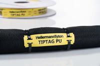 556-25010-ttagpu15x100ye-pur-ye HellermannTyton TIPTAG Yellow Cable Labels, 100mm Width, 15mm Height, 125 Qty