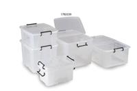 178-3339 RS PRO 65L Co-Polymer Container with Lid, 600mm x 460mm x 350mm
