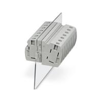 3073364 Phoenix Contact UW 25 Series Panel Feed Through Terminal Plug, 2-Contact, 15.1mm Pitch, Panel Mount, 1-Row, Push In
