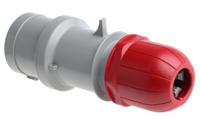 2133237rv Scame IP44 Red Cable Mount 3P + N + E Industrial Power Connector Adapter Plug, Rated At 32A, 415 V,With Phase Inverter