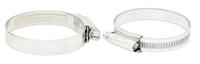 172-0596 RS PRO Stainless Steel 316 Slotted Hex Hose Clip, 12.3mm Band Width, 18 → 25mm ID