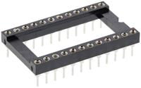 w30524trc Winslow 2.54mm Pitch Vertical 24 Way, Through Hole Turned Pin Open Frame IC Dip Socket, 5A