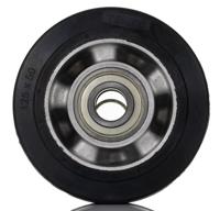 iep125x50-20 Tente Black Rubber Corrosion Resistant, Vulcanized Trolley Wheel, 600kg